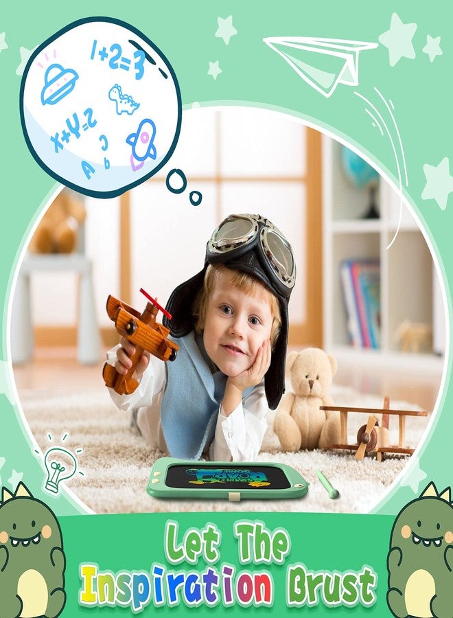 ORSEN 8.5 Inch LCD Doodle Board Tablet Toy - Green Dinosaur Drawing Pad for Kids 2-6 Years Old - Christmas and Birthday Gifts - Image 2